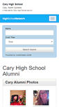 Mobile Screenshot of caryhighschoolalumni.com