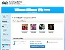 Tablet Screenshot of caryhighschoolalumni.com